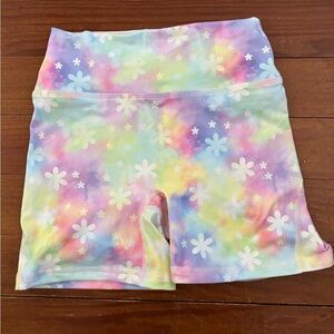 Fleo Pastel Tie-Dye Floral Shorts